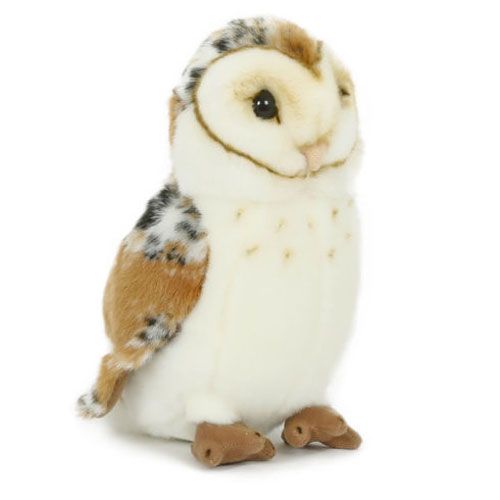 Élethű plüss gyöngybagoly, 20 cm (Semo)