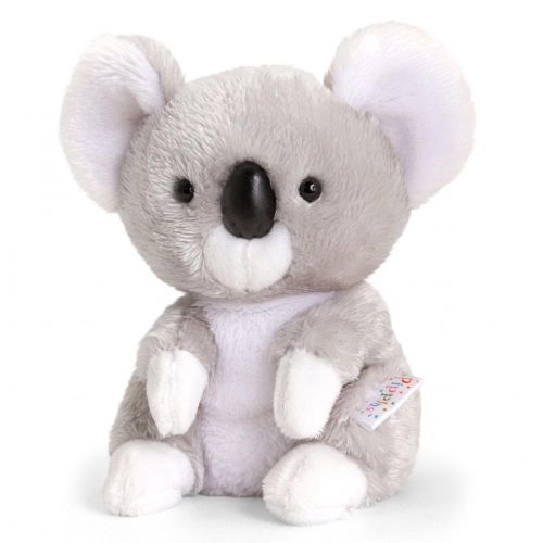 Szürke, ülő plüss koala, 14 cm (Keel Toys, Pippins)