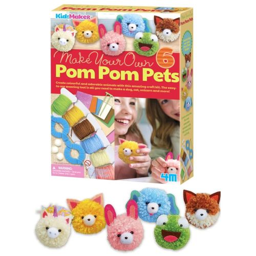 Kreatív pom-pom kisállat szőrgombóc készítő játék (4M)