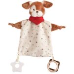 Nyakkendős plüss kutya szundikendő rágókával, 24 cm (Amek Toys)