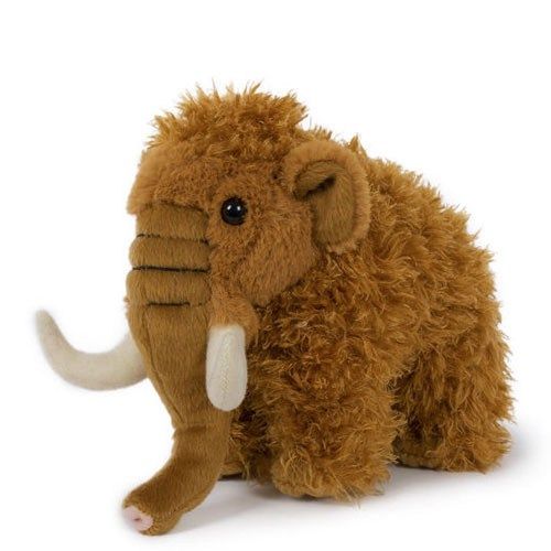 Élethű barna plüss mamut, 18 cm (Semo)