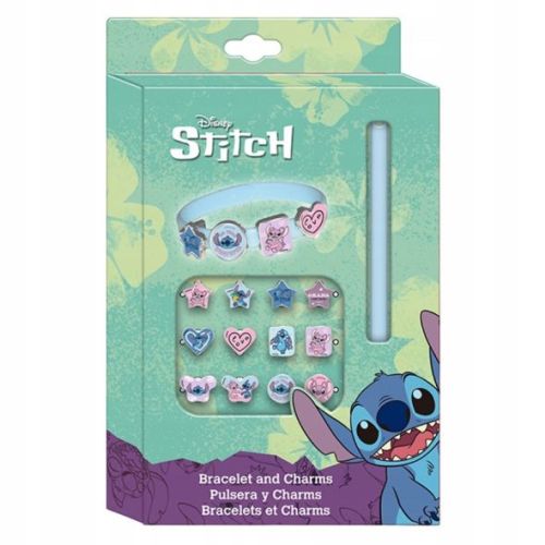 Lilo és Stitch: 12 db-os karkötő szett lányoknak medálokkal