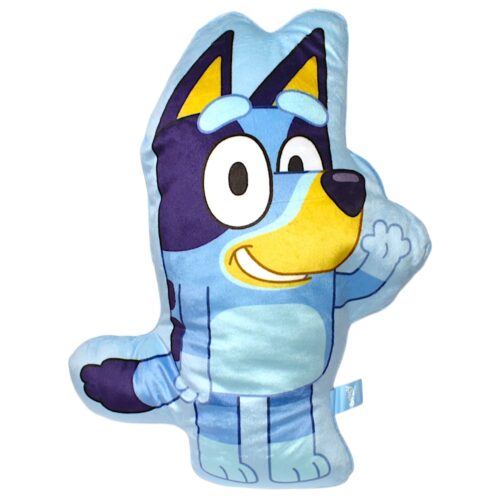 Bluey: Bluey alakú kék színű plüss formapárna (21x31 cm)