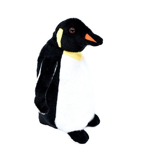 Fekete-fehér plüss pingvin, 20 cm