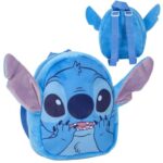 Lilo és Stitch: Stitch alakú kék színű plüss ovis hátizsák, 22 cm