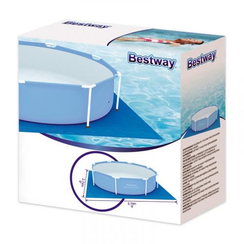 Négyzet alakú medence fólia alátét, 244x244 cm (Bestway, 58000)