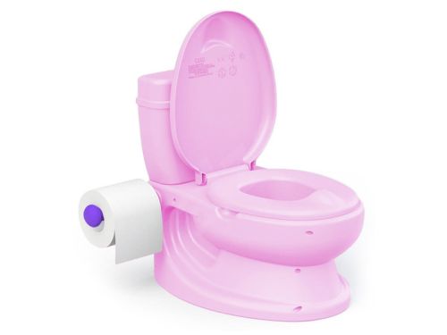Wc alakú bili öblítés hanggal, rózsaszín