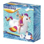 Felfújható lovagolható unikornis matrac, 150x117 cm (Bestway, 41114)