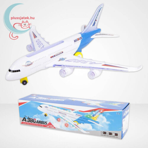Airbus A380 elemes repülő fénnyel és hanggal (38 cm)