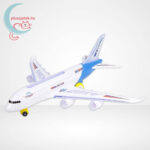 Airbus A380 elemes repülő fénnyel és hanggal elkészítve (38 cm)