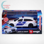 Audi A6 Avant szirénázó magyar rendőrautó, 1:43 (Bburago)