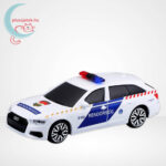 Audi A6 Avant szirénázó magyar rendőrautó balról, 1:43 (Bburago)