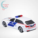 Audi A6 Avant szirénázó magyar rendőrautó hátulról, 1:43 (Bburago)