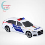 Audi A6 Avant szirénázó magyar rendőrautó jobbról, 1:43 (Bburago)