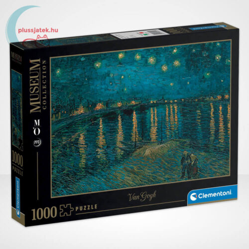 Van Gogh: Csillagos éj a Rhône fölött (Starry Night) 1000 db-os puzzle (Clementoni Museum Collection 39344)