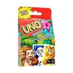 Junior UNO kártyajáték vadállatok képeivel