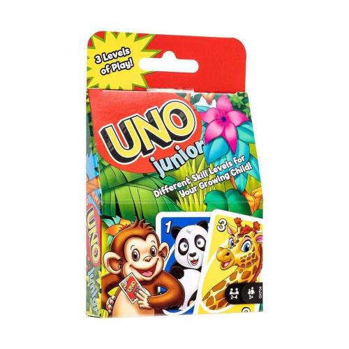Junior UNO kártyajáték vadállatok képeivel