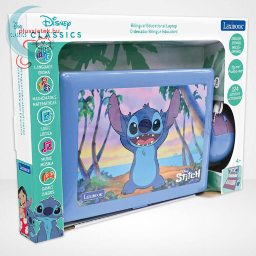 Lilo és Stitch: Stitch mintás Magyar-Angol nyelvű oktató laptop (Lexibook)