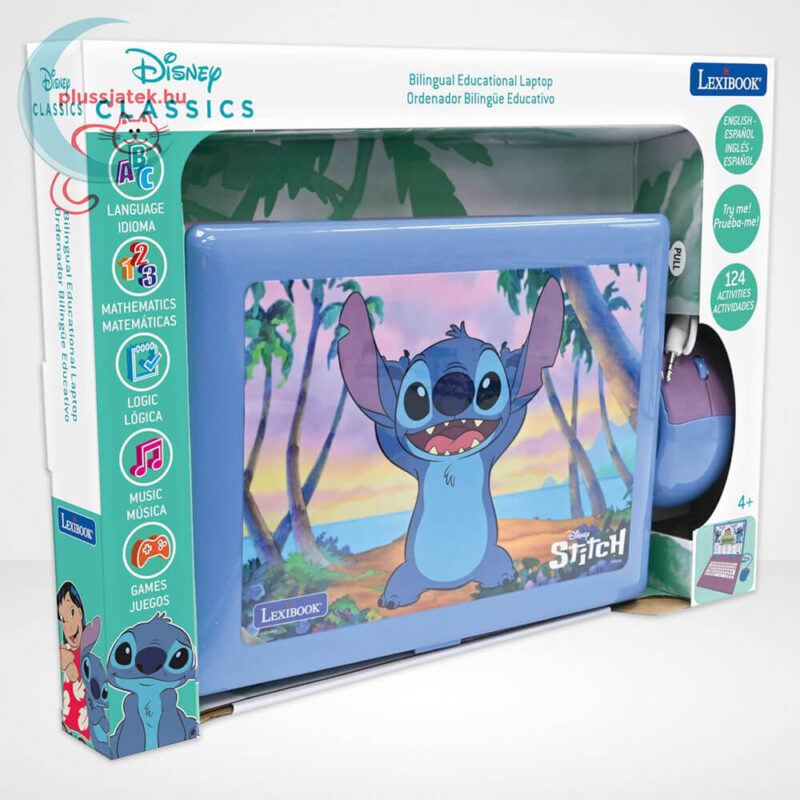 Lilo és Stitch: Stitch mintás Magyar-Angol nyelvű oktató laptop (Lexibook)
