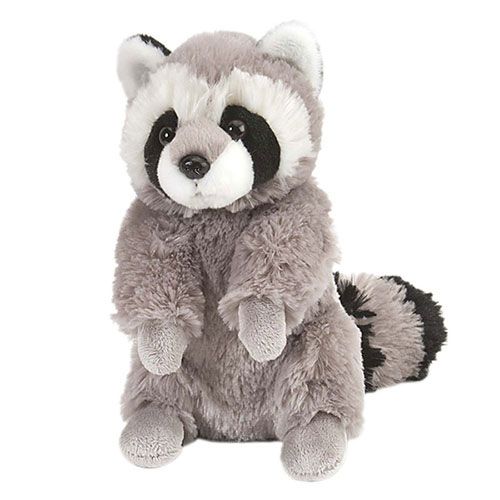 Élethű ülő plüss mosómedve, 20 cm (Wild Republic)