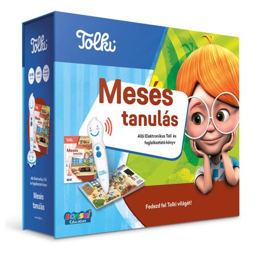 Tolki: Mesés tanulás, Interaktív foglalkoztató könyv készlet, beszélő tollal
