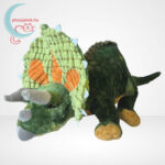 Élethű, átölelhető plüss triceratops dinoszaurusz balról, 38 cm (Semo)