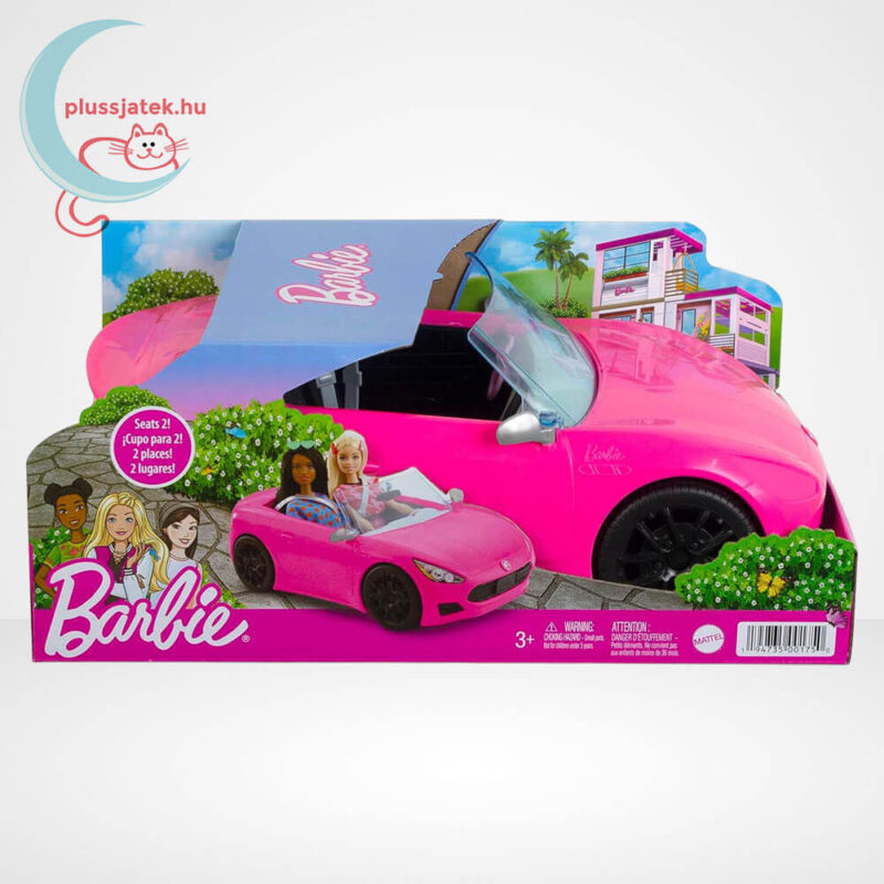 Barbie: Rózsaszín Barbie játék autó (33 cm)