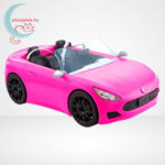Barbie: Rózsaszín Barbie játék autó kibontva (33 cm)