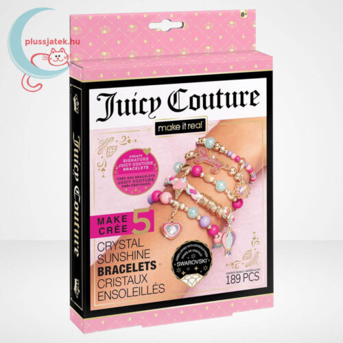 Kristály napfény karkötők, 190 db-os karkötő készítő szett, Swarovski® kristályokkal (Make It Real Juicy Couture)