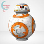 Star Wars: BB-8 droid, 99 db-os 3D puzzle megépítve (Ravensburger)