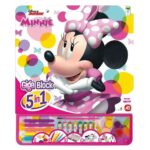Mickey egér és barátai: Minnie egér mintás, 5 az 1-ben óriás színező matricákkal kreatív szett, 41x35 cm Mickey egér és barátai: Minnie egér mintás, 5 az 1-ben óriás színező matricákkal kreatív szett, 41x35 cm