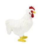 ethű, fehér plüss kakas, 33 cm (Rappa)
