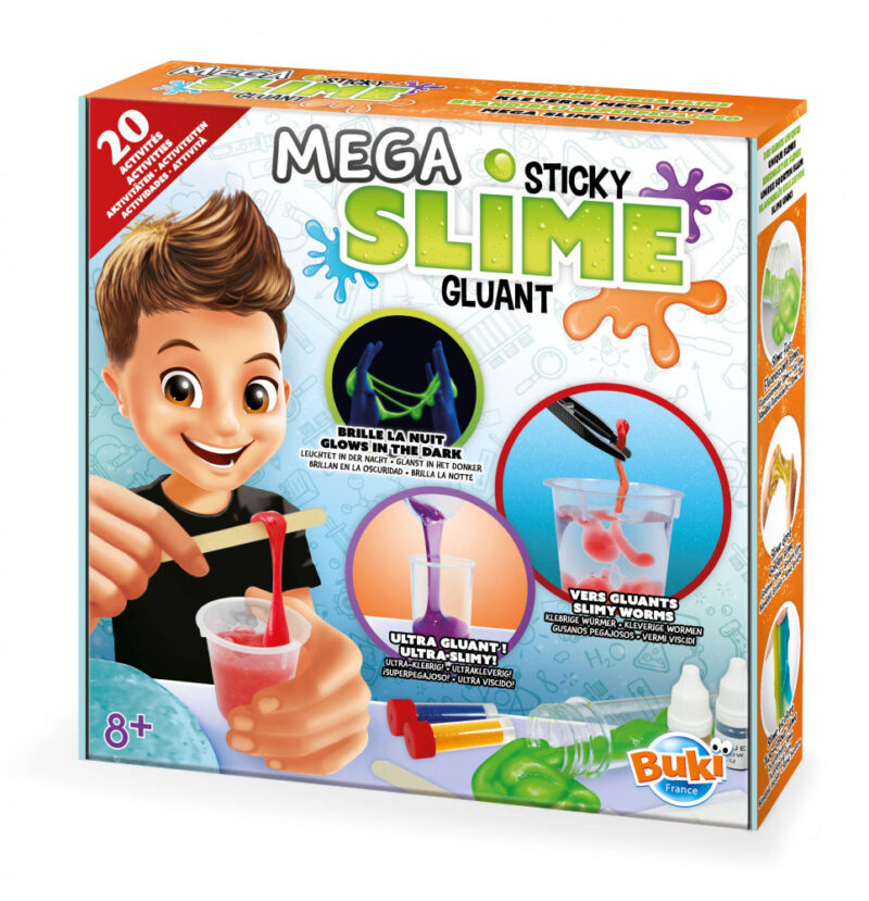 Mega slime készítő kísérletező készlet, tudományos játék (BUKI, 2160)