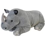 Élethű, óriás XXL méretű fekvő plüss orrszarvú, 76 cm (Wild Republic)