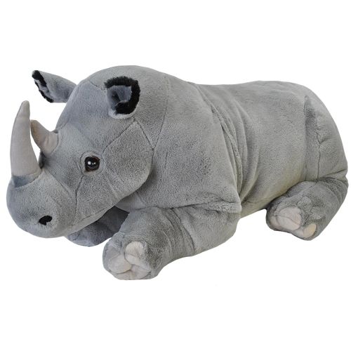 Élethű, óriás XXL méretű fekvő plüss orrszarvú, 76 cm (Wild Republic)