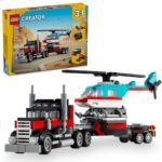 Platós teherautó és helikopter (LEGO Creator, 31146)