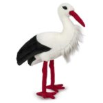 Élethű, álló plüss gólya, 33 cm (Semo, Premium Edition)