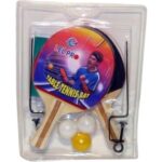 Pingpong ütő 2 darabos készlet hálóval és 3 db labdával