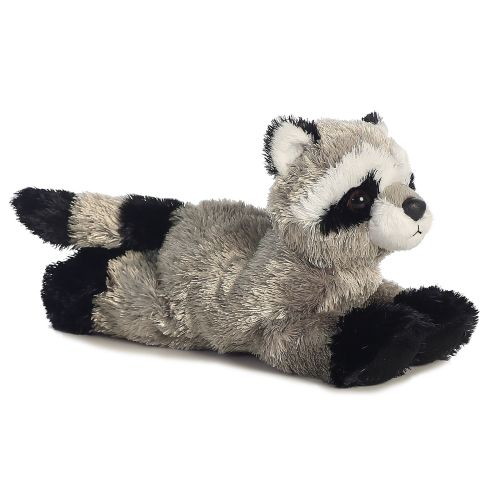 Rascal, a fekvő plüss kölyök mosómedve, 20 cm (Aurora, Mini Flopsies)