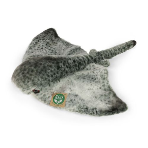 Élethű szürke plüss rája, 43 cm (Rappa)