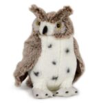 Élethű, foltos plüss bagoly, 20 cm (Semo, Softies)