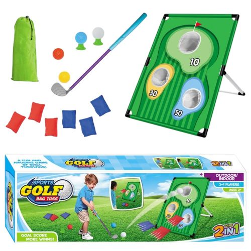 Golf és babzsák dobáló 2 az 1-ben fejlesztőjáték