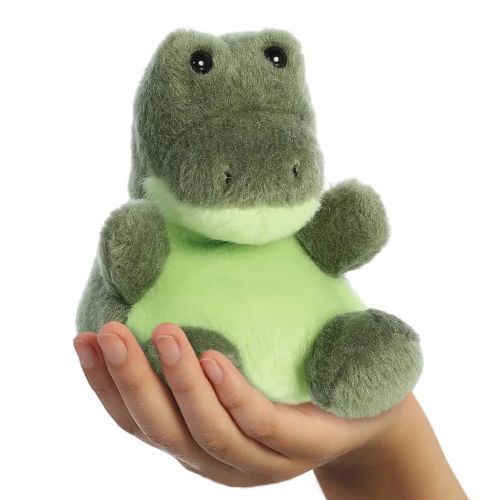 Scales, a tenyérnyi ülő plüss krokodil bébi, 13 cm (Aurora, Palm Pals)