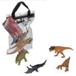 Műanyag dinoszaurusz figurák, 4 db-os játék szett, 1. kollekció (Wild Republic)