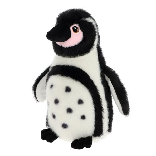 Élethű, álló plüss Humboldt-pingvin, 20 cm (Keel Toys, Keeleco)