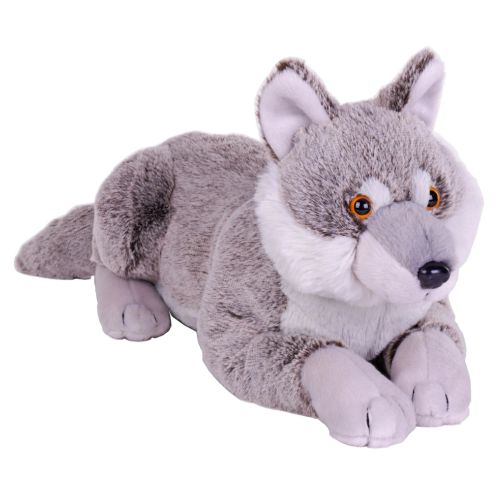 Átölelhető, fekvő plüss farkas, 45 cm (Wild Republic, Earthkins)