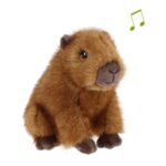Élethű plüss capybara vízidisznó hanggal, 15 cm (Keel Toys, Keeleco)