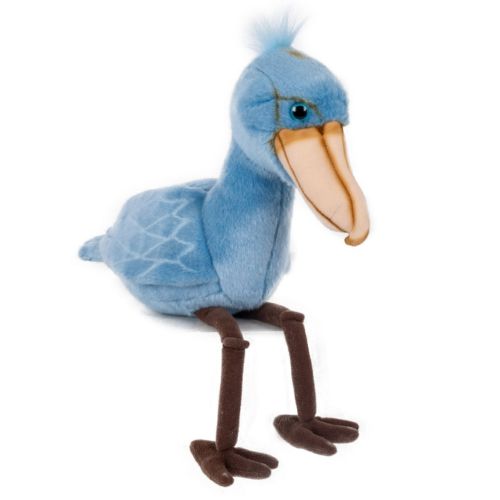 Élethű, kék papucscsőrű madár, 25 cm (Semo, Premium Edition)