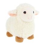 Fehér, álló plüss bárány, 25 cm (Keel Toys, Keeleco)