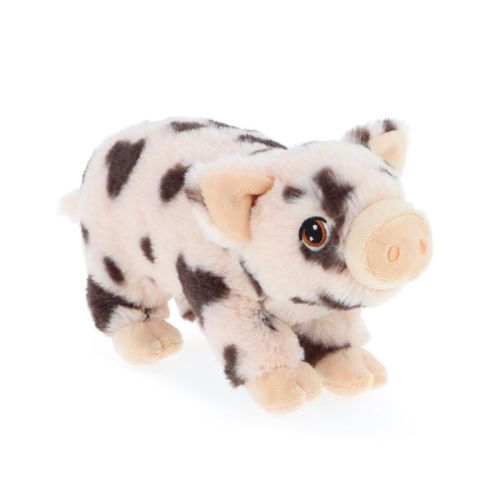 Álló, foltos plüss malac, 18 cm (Keel Toys, Keeleco)